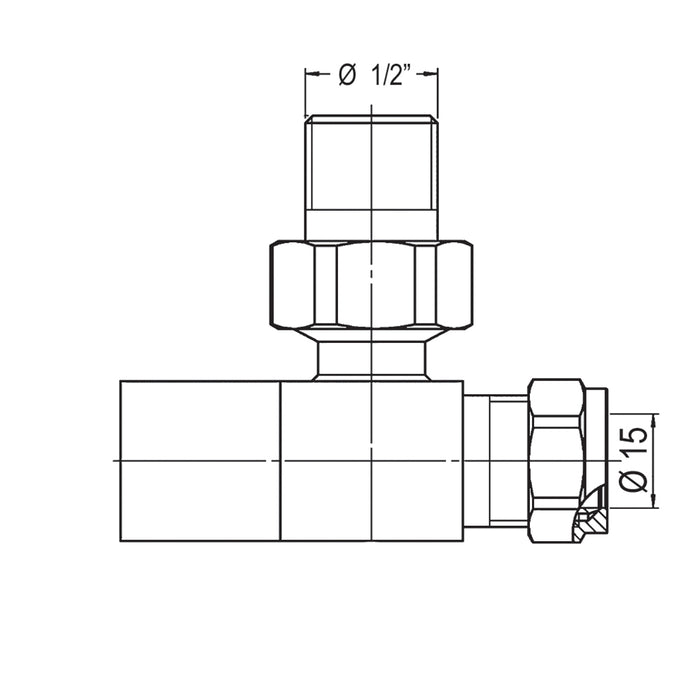 LLAVISAN L306464 Llave Radiador Cobre Y Multicapa Color Negro Mate