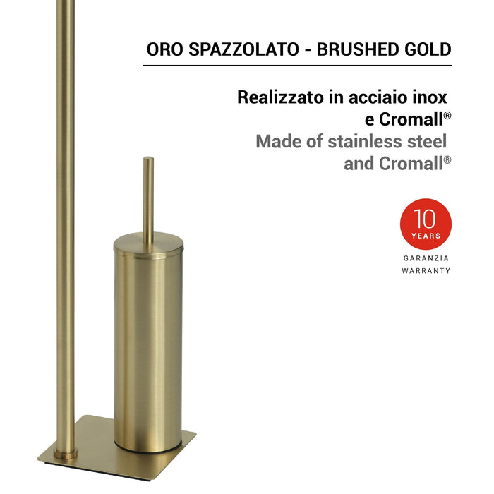 GEDY TR328800000 TRILLY Toallero y Columna De Pie Oro cepillado