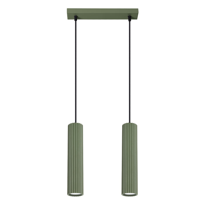 SOLLUX SL.1612 KARBON Lámpara Colgante 2 Verde Oliva