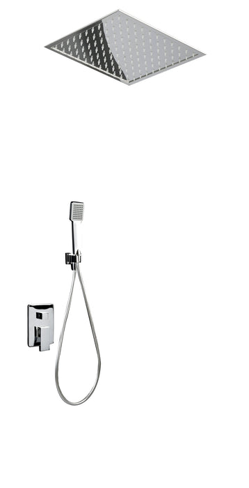 IMEX GET015 VOLGA Conjunto de Ducha Empotrado Monomando Cromo