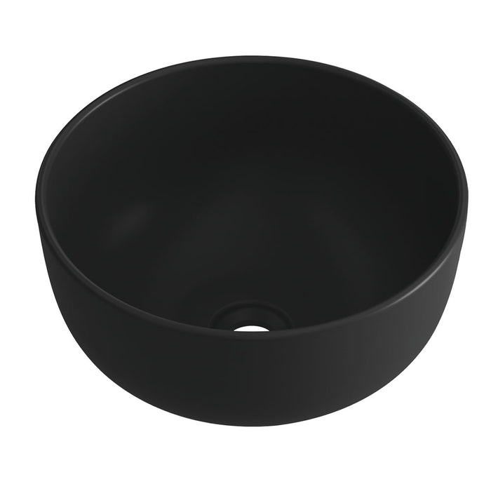 LLAVISAN 509094 Lavabo Sobrencimera Redondo 35X35X11 Negro