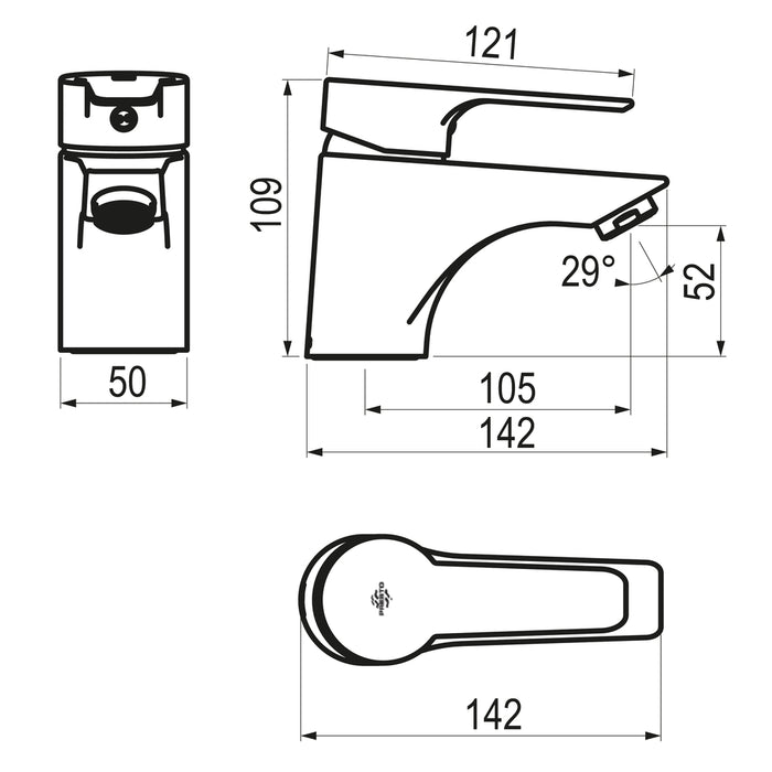 PRESTO 7115000 Ingo plus lavabo Cromo