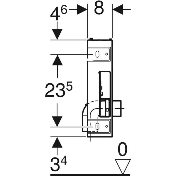 GEBERIT 457.608.00.5 KOMBIFIX Bastidor Bidé