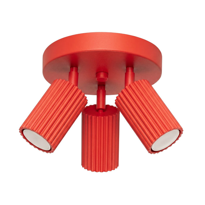 SOLLUX SL.2367 Plafón KARBON 3P rojo