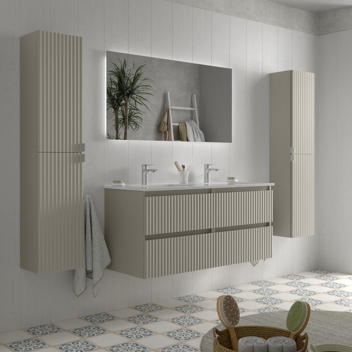 SALGAR 121745 KIRA Mueble+Lavabo IBON 120cm Gris mate
