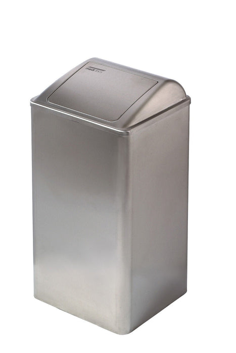 MEDICLINICS PP0065CS Papelera con tapa auto-retorno Acero Mate
