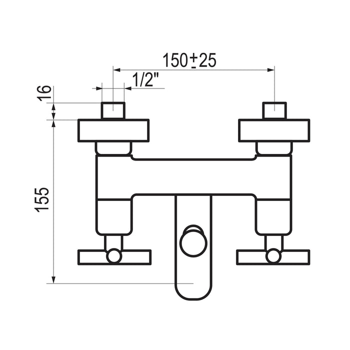 PRESTO 8241500 Matrix grupo baño-ducha Cromo