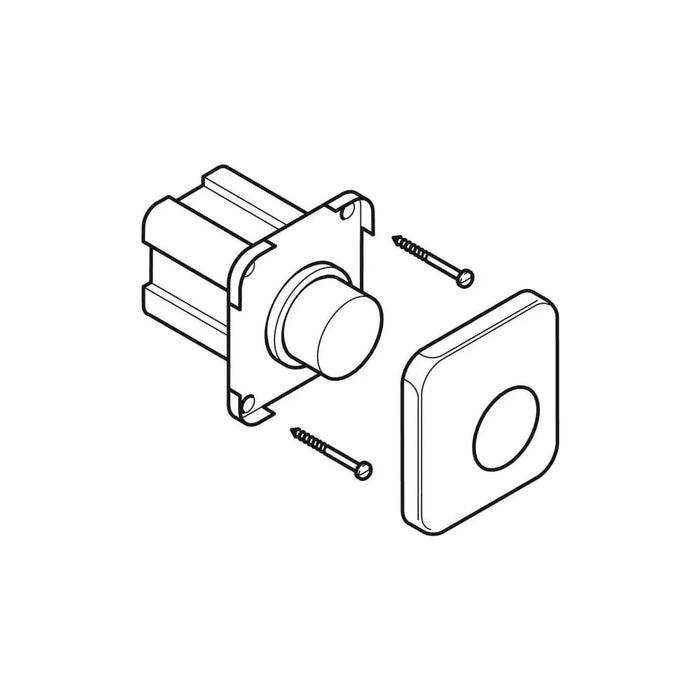 GEBERIT 888.544.21.1 Pulsador Manual Neumático Empotrado Cromo