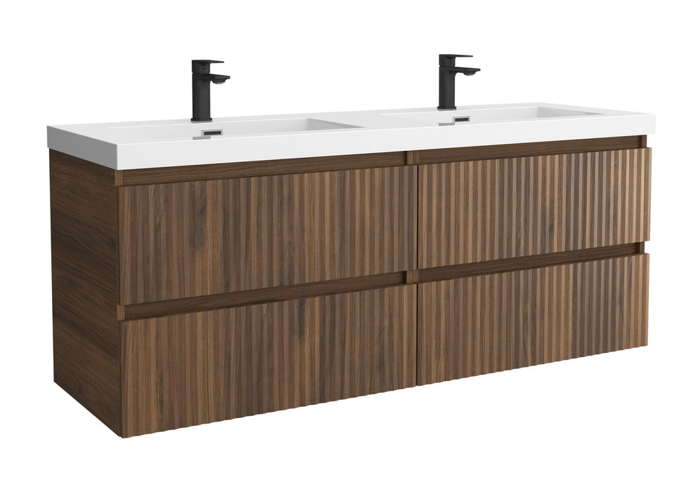 SALGAR 121751 KIRA Mueble+Lavabo TOSCANA 140cm Nogal