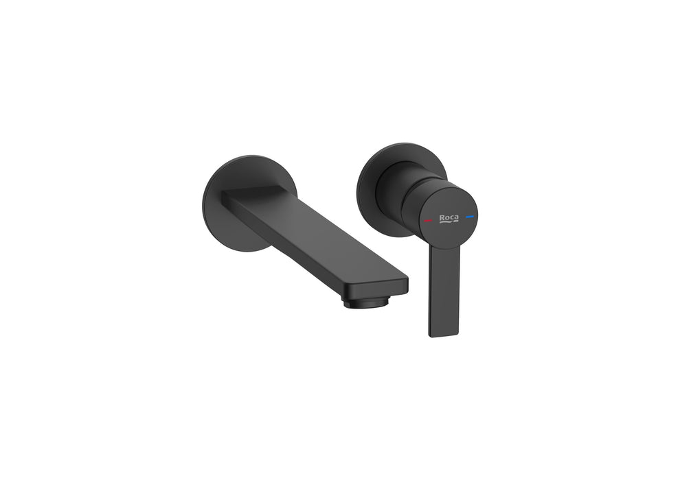 ROCA A5A355FNB0 TARGA Grifo Monomando Empotrable Lavabo Negro Mate