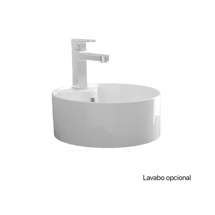 SALGAR NOJA 910 Mueble de Baño con Tapa Encimera 2 Cajones 1 Puerta Izquierda Color Azul Mate