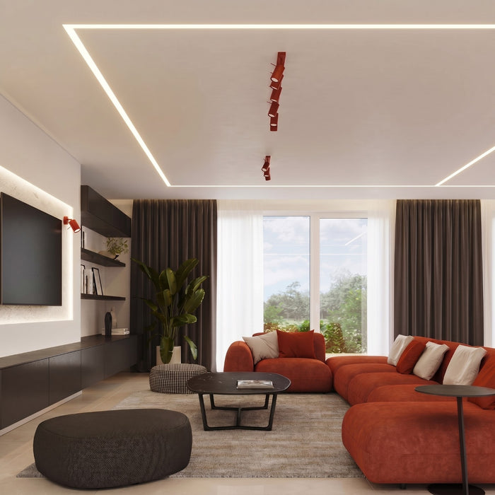 SOLLUX SL.2193 Plafón RING 4L rojo