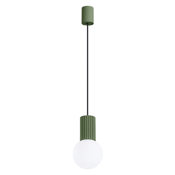 SOLLUX SL.1724 HALO Lámpara Colgante 1 Verde Oliva