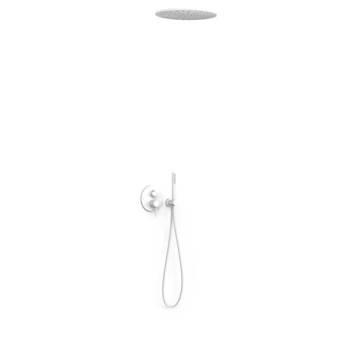 TRES 26238005BM Kit Grifo Monomando Empotrado de 2 Vías Rapid‑box Para Ducha Blanco Mate