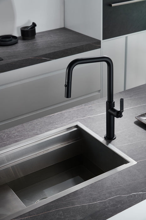 IMEX GCE027/NG NIZA Grifería De Cocina Color Negro Mate