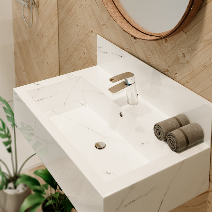 RAMONSOLER 570123VA9065 NEW FLY Grifo Monomando Lavabo Apertura en Frío con Válvula Automática Cromo