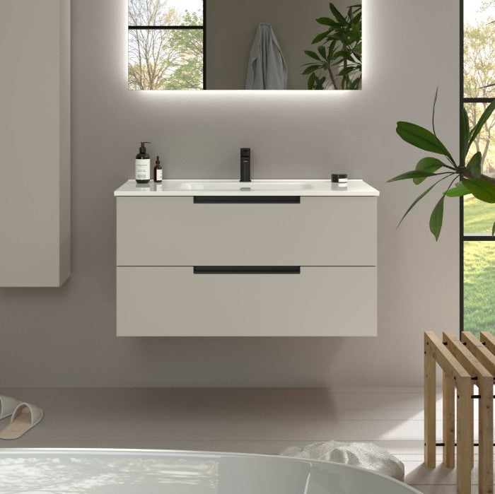 SALGAR LENI Mueble+Lavabo IBON Color Gris Mate