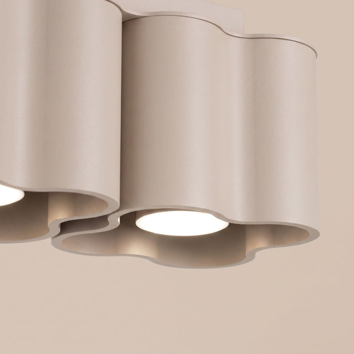 SOLLUX SL.3331 Lámpara De Techo Ovio 2 Taupe Gu10