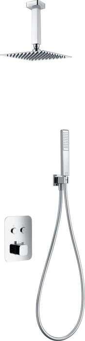 IMEX GTP022 PORTUGAL Conjunto de Ducha Empotrado Termostático Cromo
