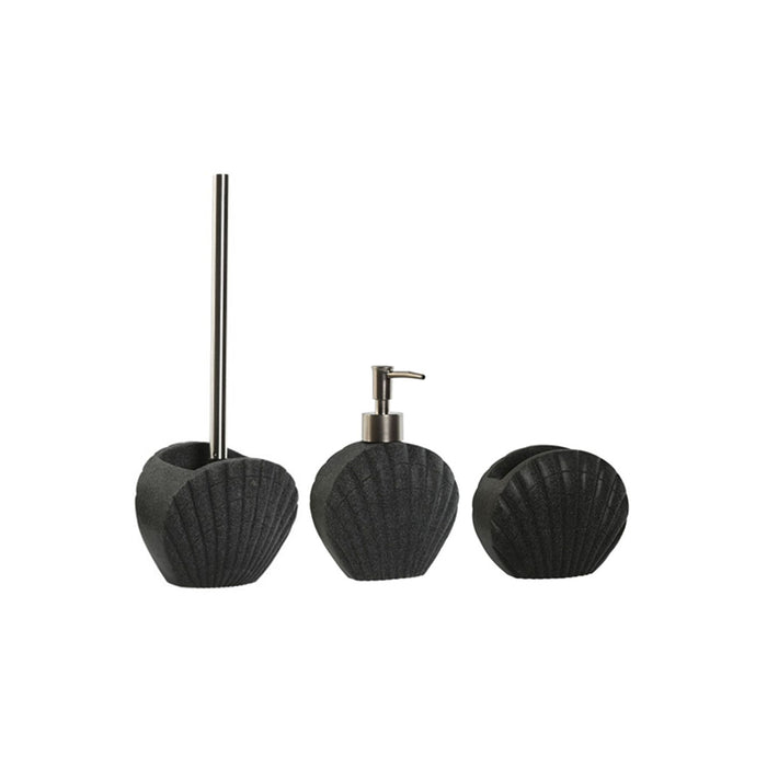 ARCOBAÑ FCSANTIAGON  Lote Escobillero + Dispensador/dosificador Jabón + Vaso Negro Santiago