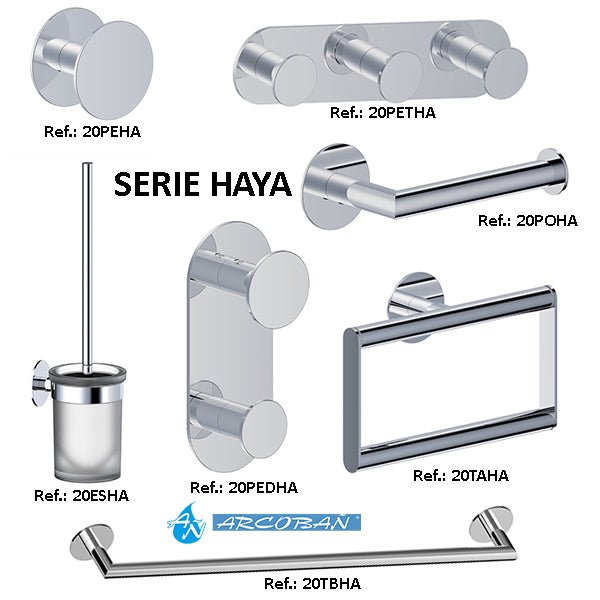 ARCOBAÑ 20TBHA HAYA Toallero De Barra Acero Inox 60cm