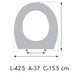 ETOOS 02206108 DARLING Redondo Tapa WC Duravit Color Blanco