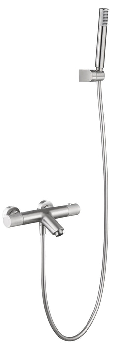 IMEX BTD038-4NQ LINE Grifo de Baño/Ducha Termostático Níquel Cepillado