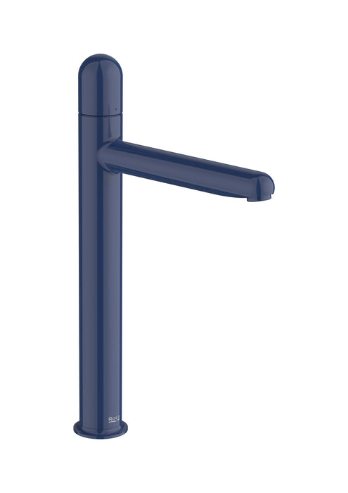 ROCA A5A3X3FP00 NU Grifo Monomando Lavabo Caño Alto Cold Start Maneta Dome Azul Cobalto