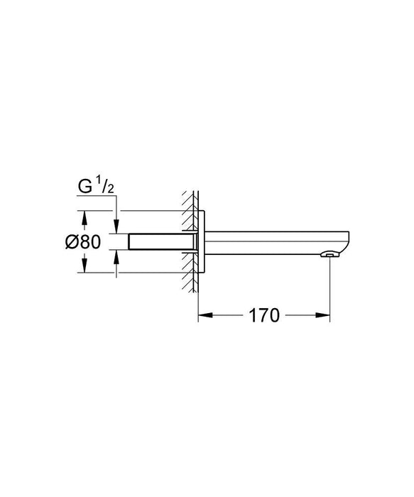 GROHE 13 261 000 EUROSMART COSMOPOLITAN Caño Bañera