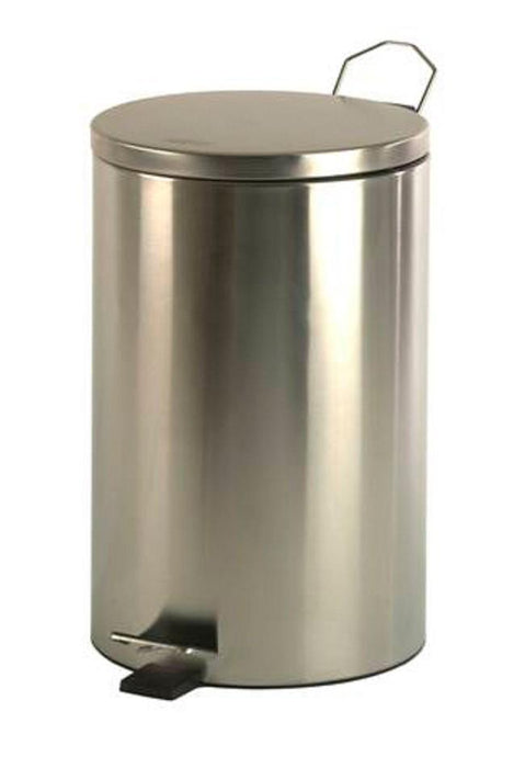 MEDICLINICS PP1312C Cubo Pedal Redondo 12L Inox Brillo