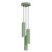 SOLLUX SL.3311 Lámpara Colgante Rayo 3P Verde Salvia