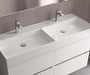 SALGAR 115941 BEQUIA METAL Mueble de Baño 2 pozas Porcelana 120cm Roble