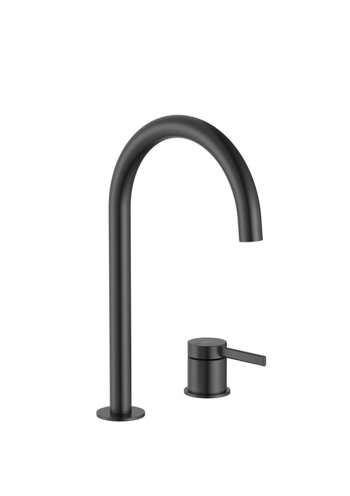 ROCA A5A389ENB0 ONA Mezclador Lavabo con Maneta de Repisa Negro Mate