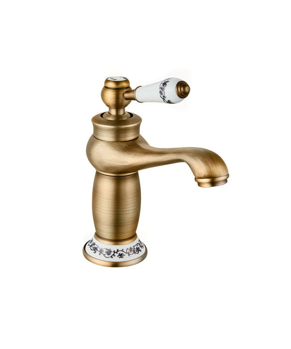 UNIVERSAL DE GRIFERÍA GL11077 NEOCLÁSICO Grifo Monomando Lavabo Latón Envejecido Antique