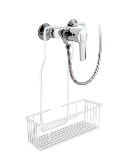 BELTRAN 3388 REJILLA Jabonera Latón C/Grifo Ducha Blanco Texturizado