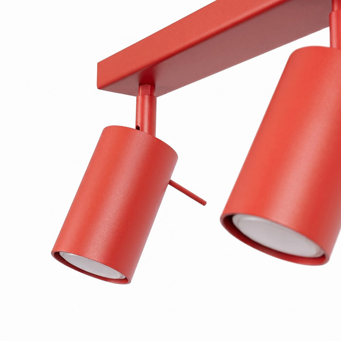 SOLLUX SL.2193 Plafón RING 4L rojo