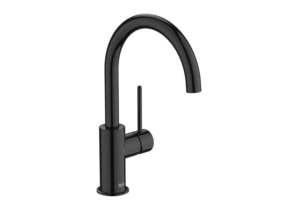 ROCA A5A4A3FCN0 NU Grifo Monomando Lavabo con Maneta Lateral Cold Start Maneta Pin Negro Titanio