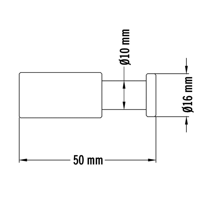 MEDICLINICS AI0034CS Percha de Baño Inox Satinado para Adosar a la Pared