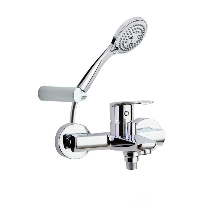 RAMONSOLER 570502T3 NEW FLY Grifo Monomando Bañera con Equipo de Ducha Cromo