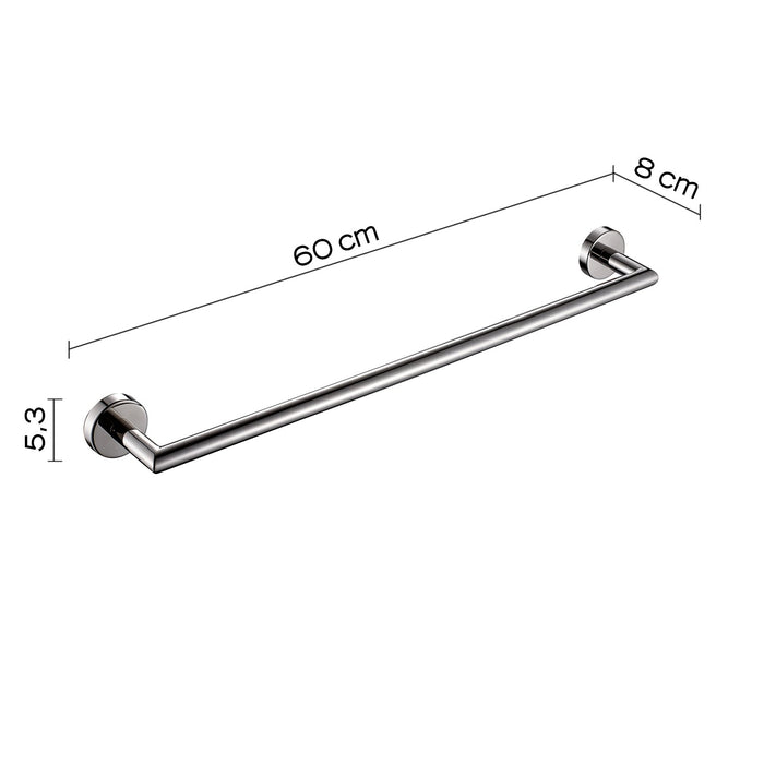 GEDY 50216013000 PROJECT Toallero 60 cm Cromo