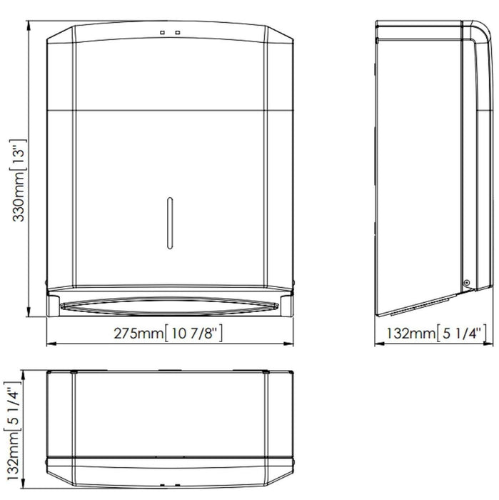 MEDICLINICS DT2106CS Dispensador Papel Toallas Inox Satinado