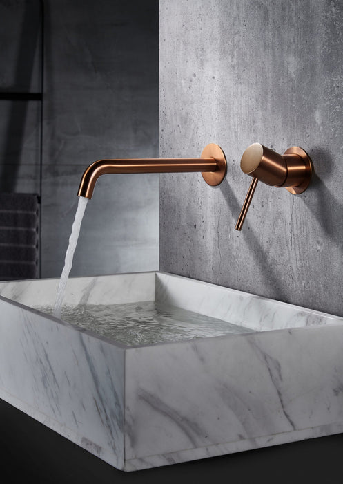 IMEX GLM039/ORC MONZA Grifo Monomando Lavabo Empotrado Oro Rosa Cepillado