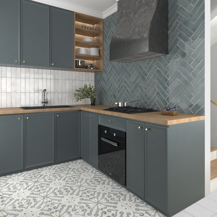 DUNE ATLANTIQUE BLEU 6,9x24 Azulejo Pasta Blanca