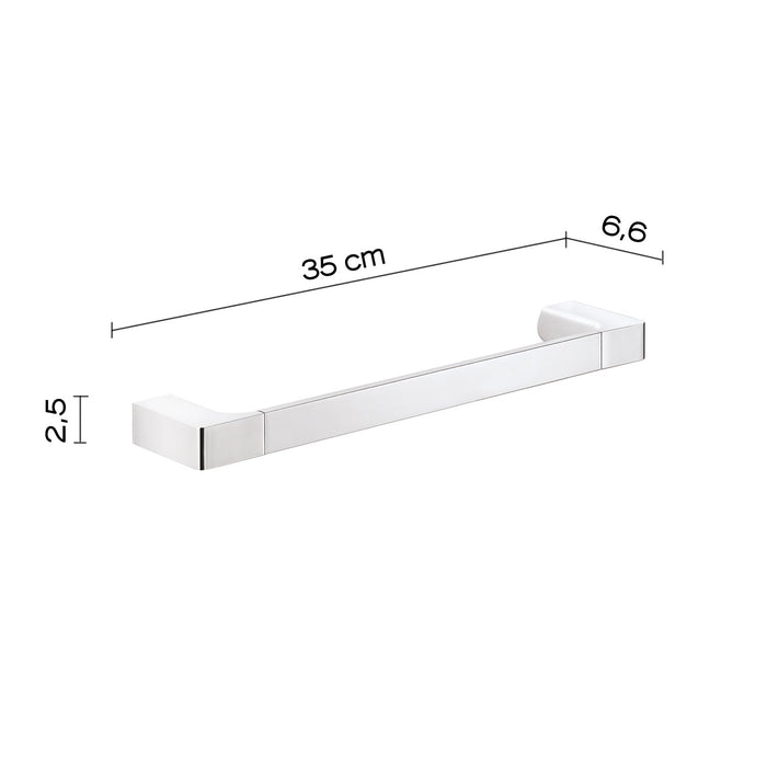 GEDY PI213513100 PIRENEI Toallero 35 cm Cromo