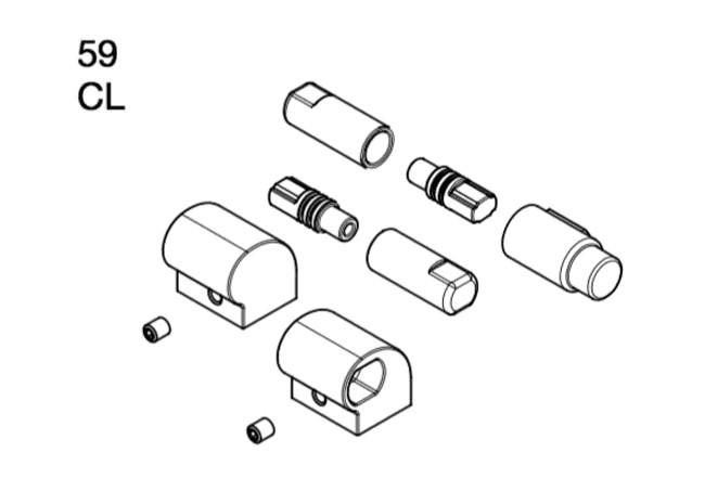 ROCA AI0012500R Kit Bisagras CL Meridian-N Gap Dama-N