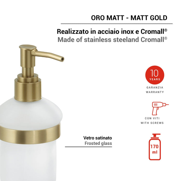 GEDY TN808800000 TONALE Dosificador Oro Mate