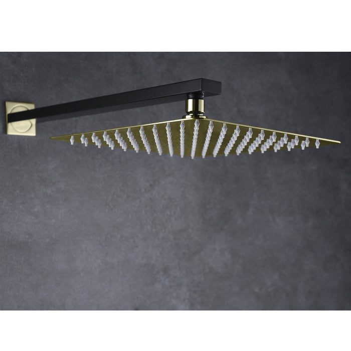 IMEX BDC032-6NGOLD SUECIA Conjunto de Ducha Empotrado Monomando Negro Oro Brillo