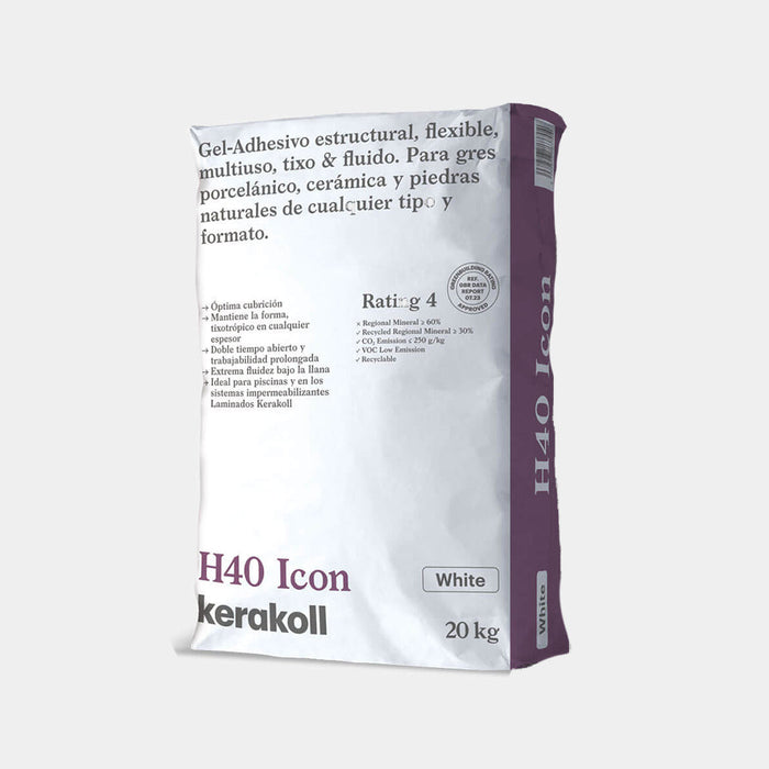 KERAKOLL K76370 H40 ICON Gel Adhesivo Saco 20 kg Blanco