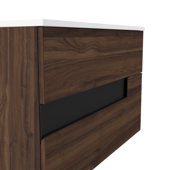 VISOBATH VISION Conjunto Mueble de Baño Completo 2 Cajones Color Valenti Negro