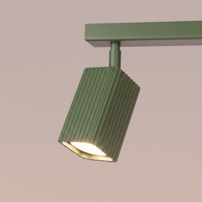 SOLLUX SL.3179 Lámpara De Techo Rayo 3L Verde Oliva